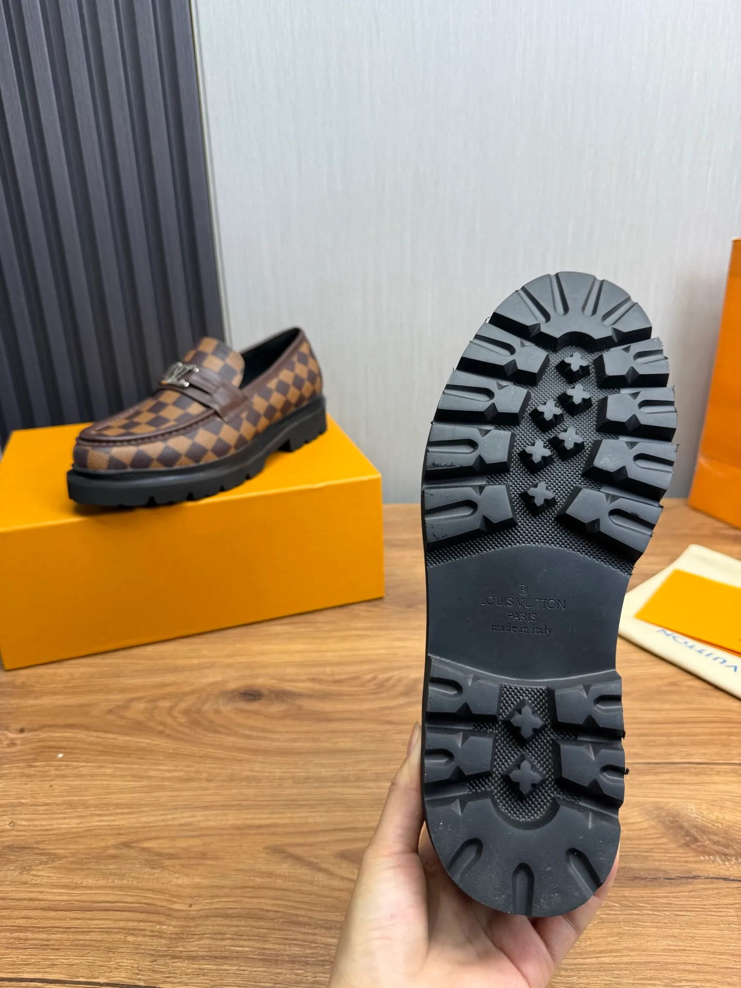 Factory 680💰 LV. Men's business casual leather shoes, all made of imported original brand leather, just to create a more comfortable wearing experience, original non-slip and wear-resistant outsole ✔️16-45 (38.45 non-returnable)